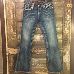 Rock Revival distressed Amy flare jeans